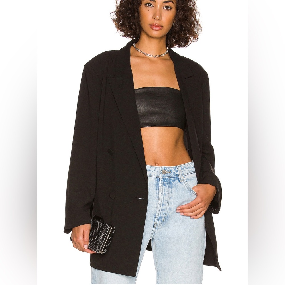 Revolve - Bardot Oversized Black Blazer
